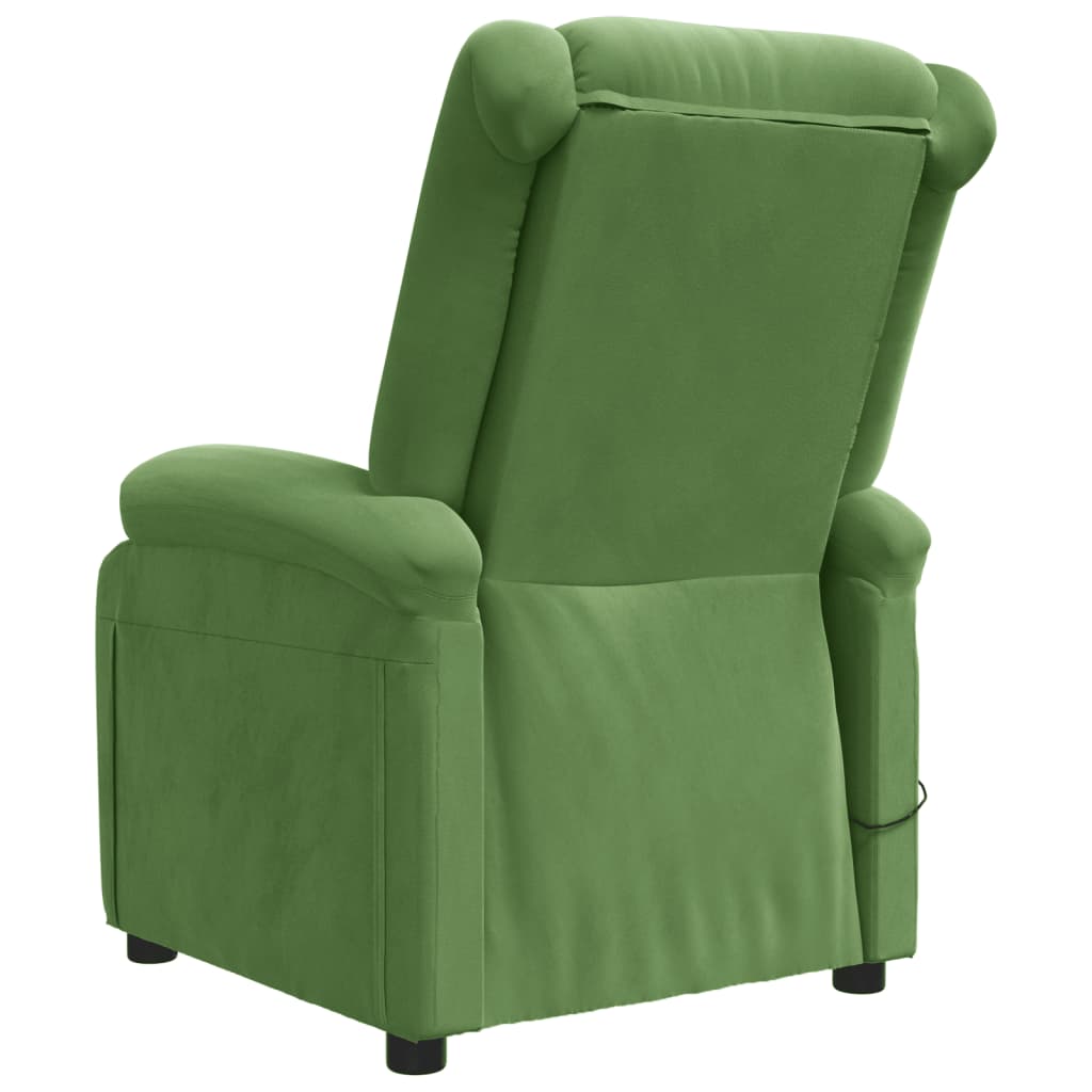 Fauteuil de massage Vert clair velours - XIOS