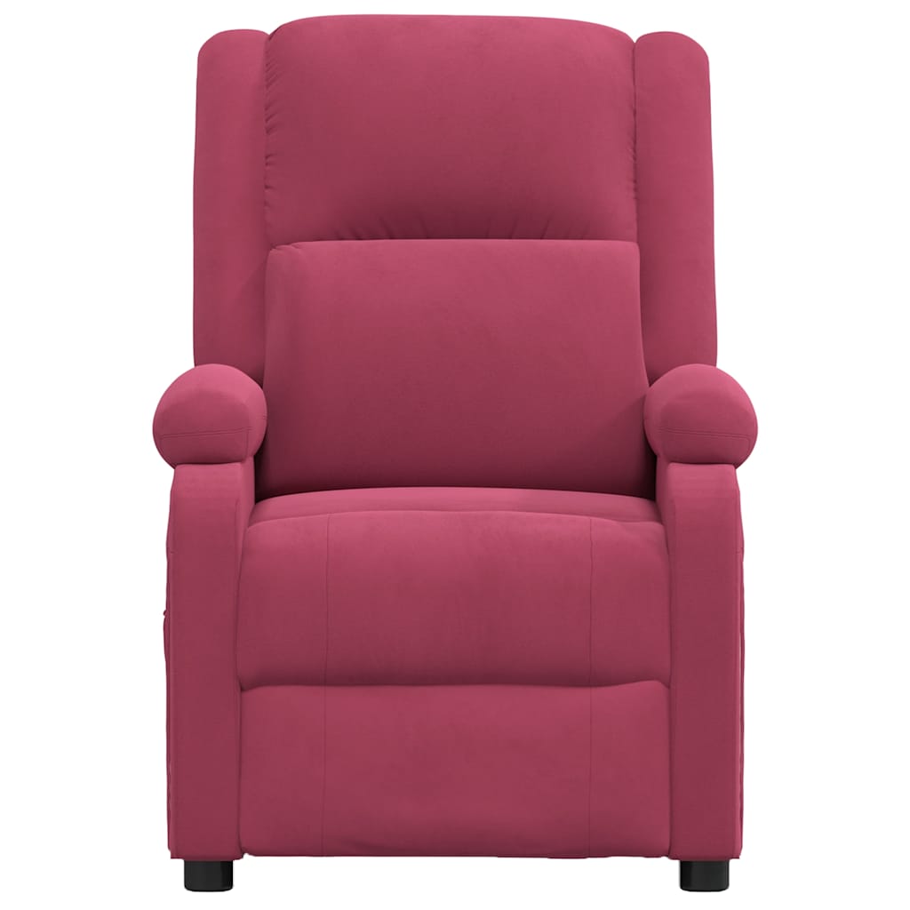 Fauteuil de massage Rouge bordeaux Velours - XIOS