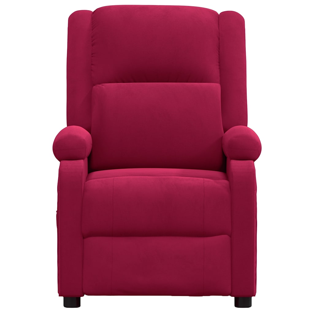 Fauteuil de massage Rouge bordeaux Velours - XIOS