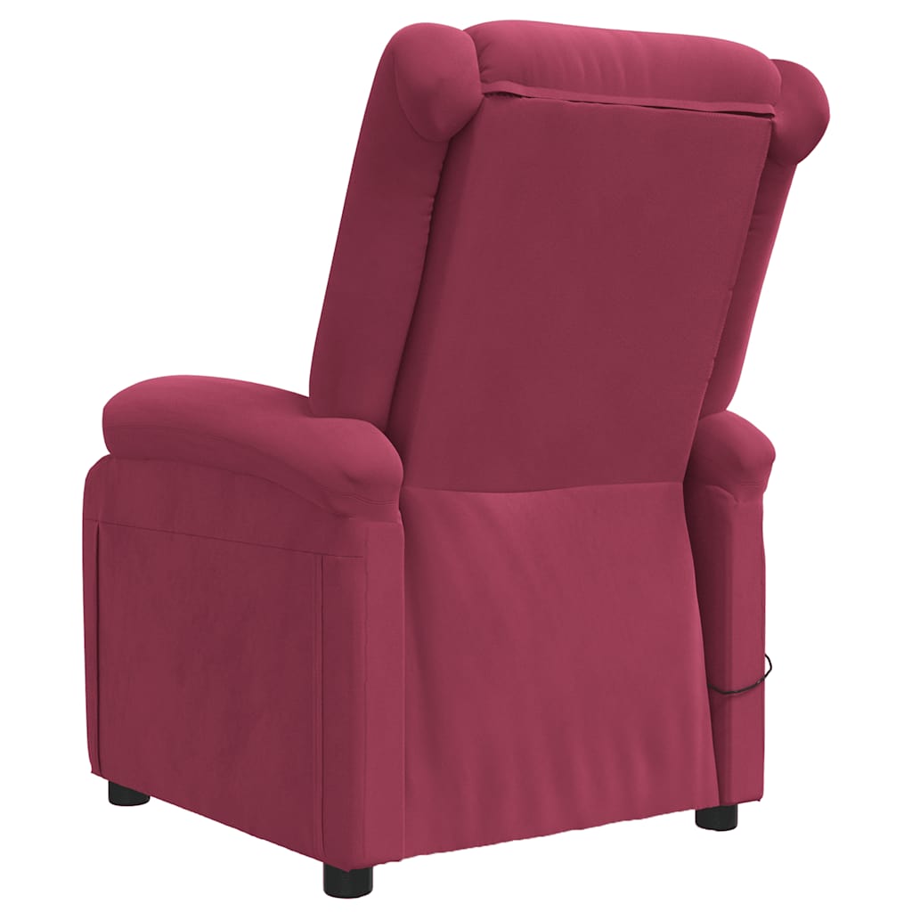 Fauteuil de massage Rouge bordeaux Velours - XIOS