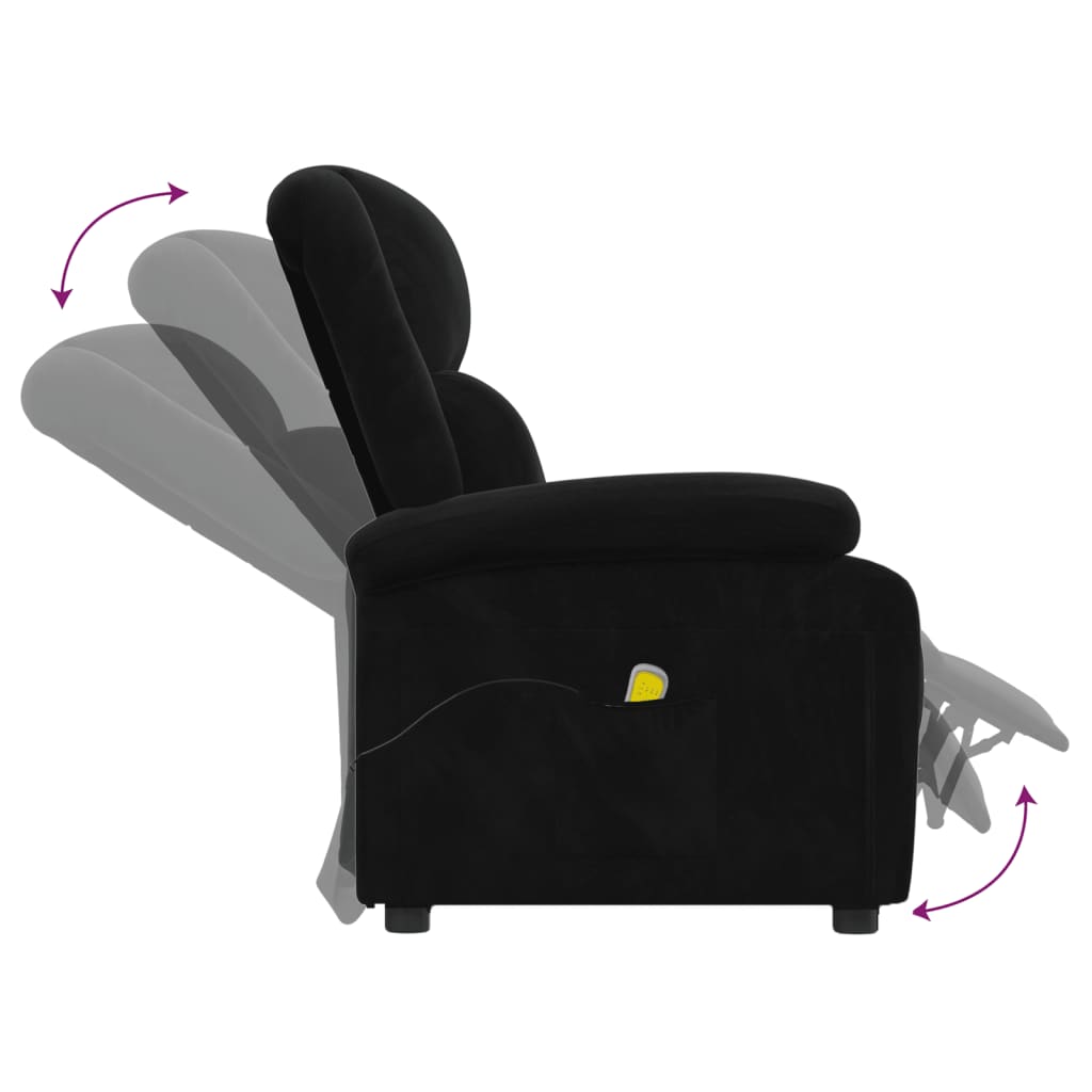 Fauteuil de massage Noir Velours - XIOS