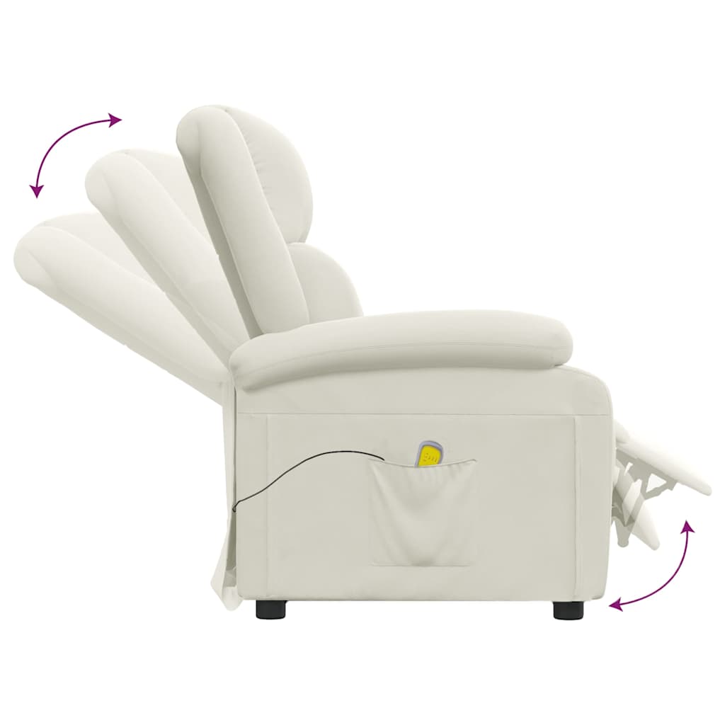 Fauteuil de massage Crème Velours