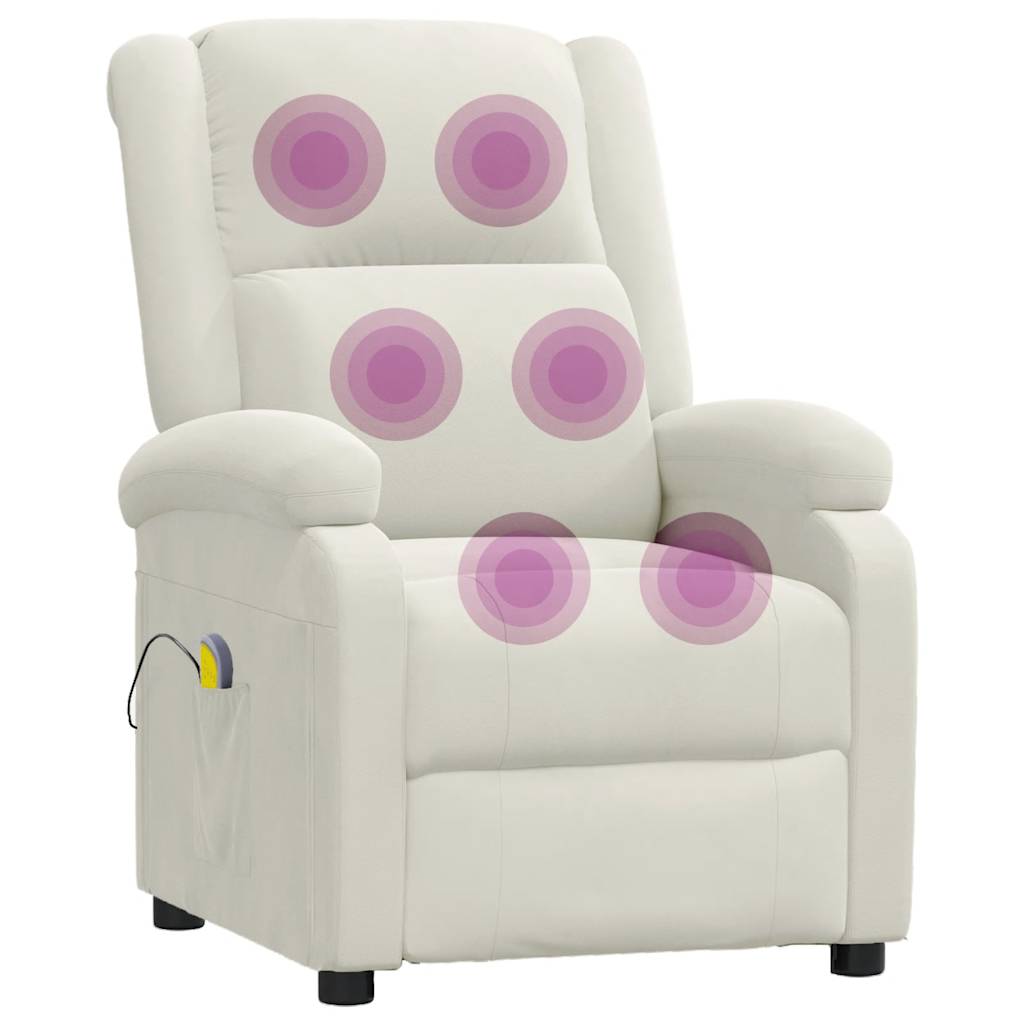Fauteuil de massage Crème Velours