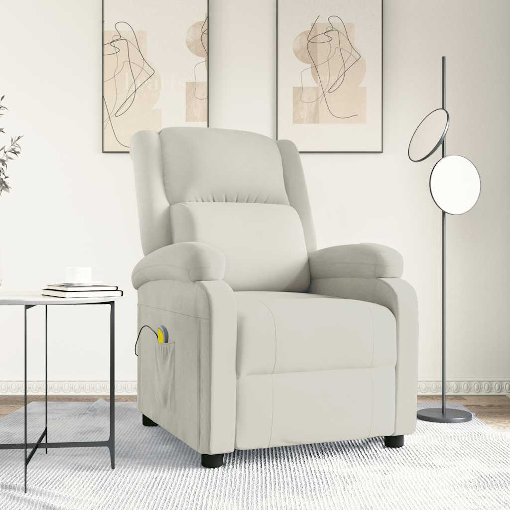 Fauteuil de massage Crème Velours