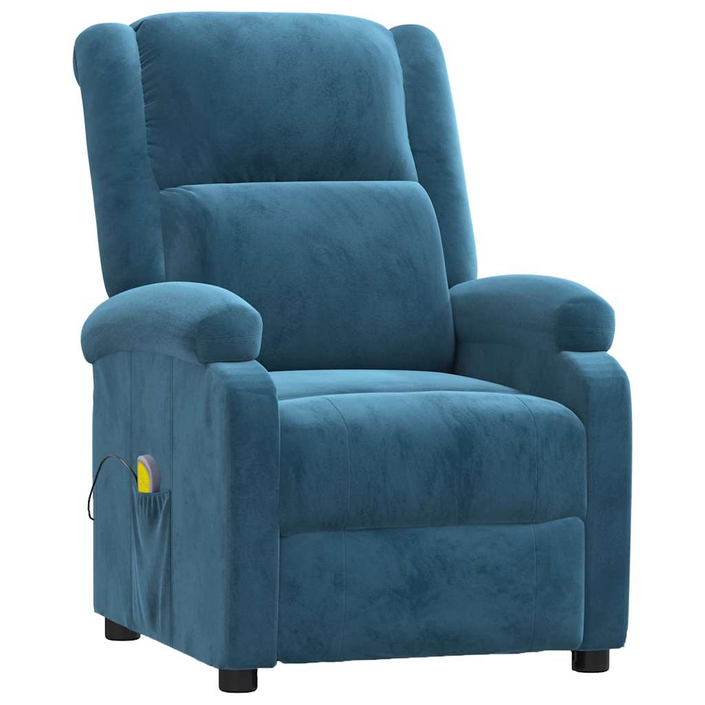 Fauteuil de massage Bleu Velours - XIOS