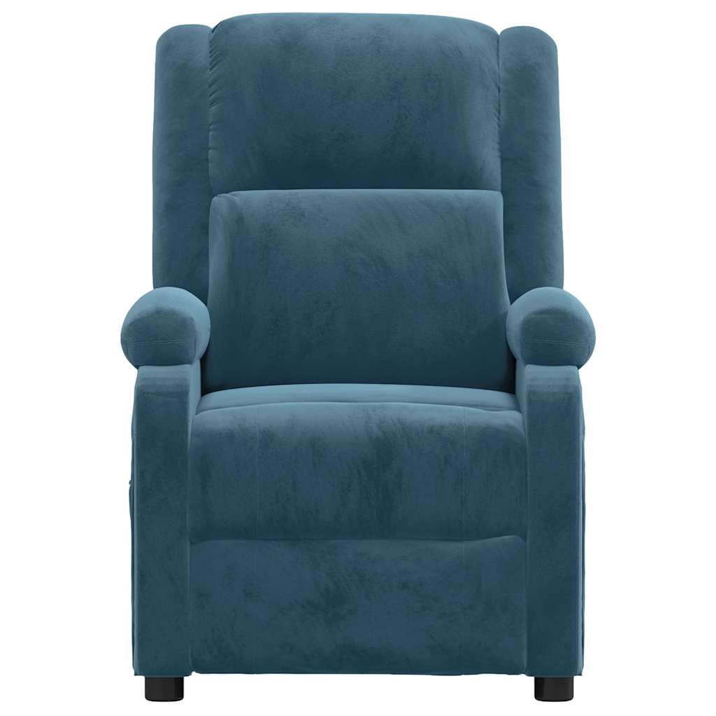Fauteuil de massage Bleu Velours