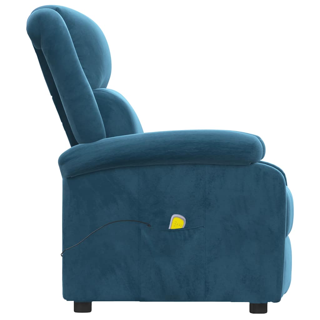 Fauteuil de massage Bleu Velours - XIOS