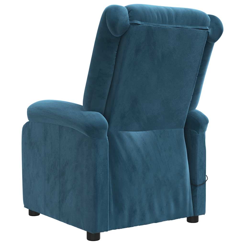 Fauteuil de massage Bleu Velours - XIOS