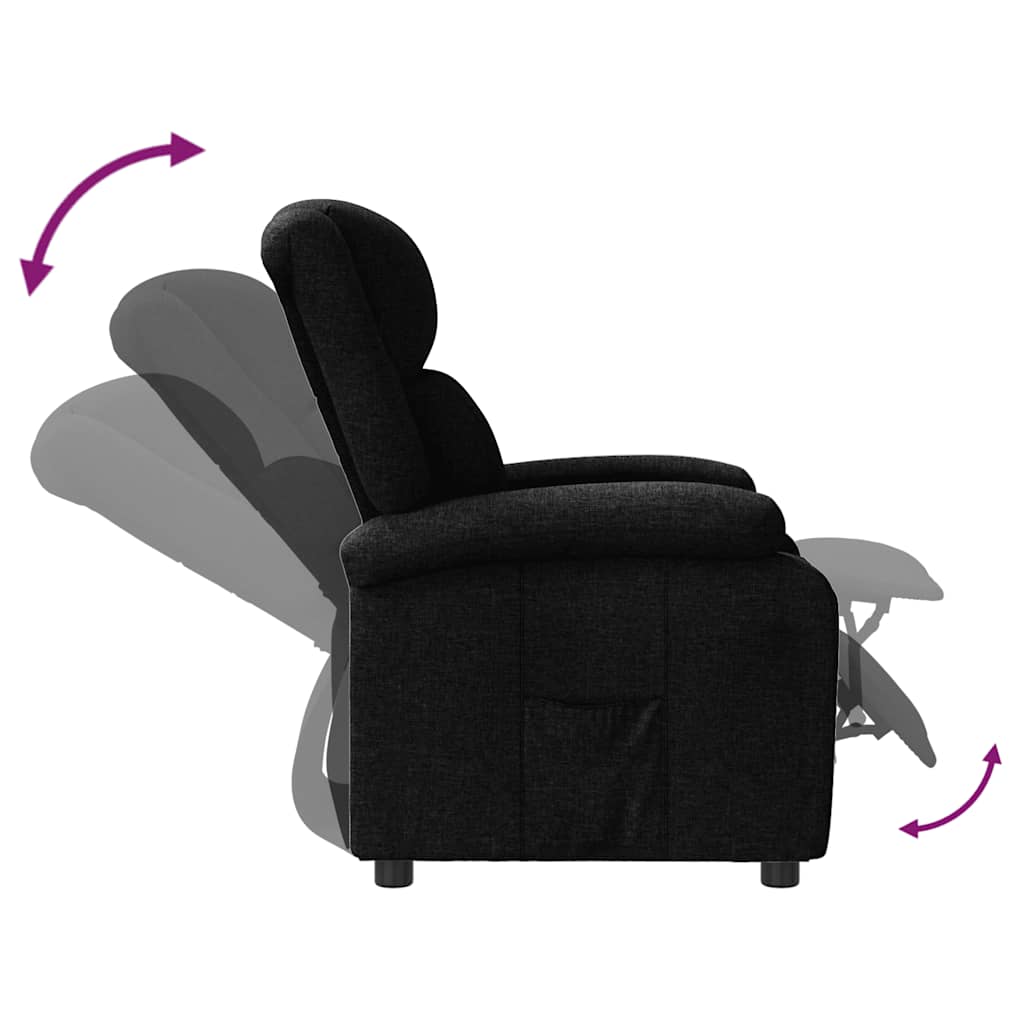 Fauteuil inclinable Noir Tissu - XIOS