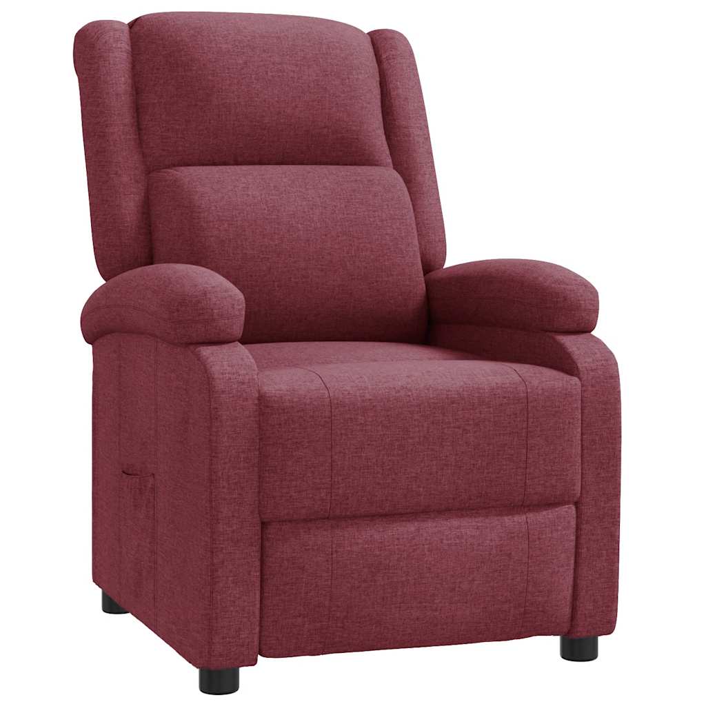 Fauteuil inclinable Rouge bordeaux Tissu - XIOS