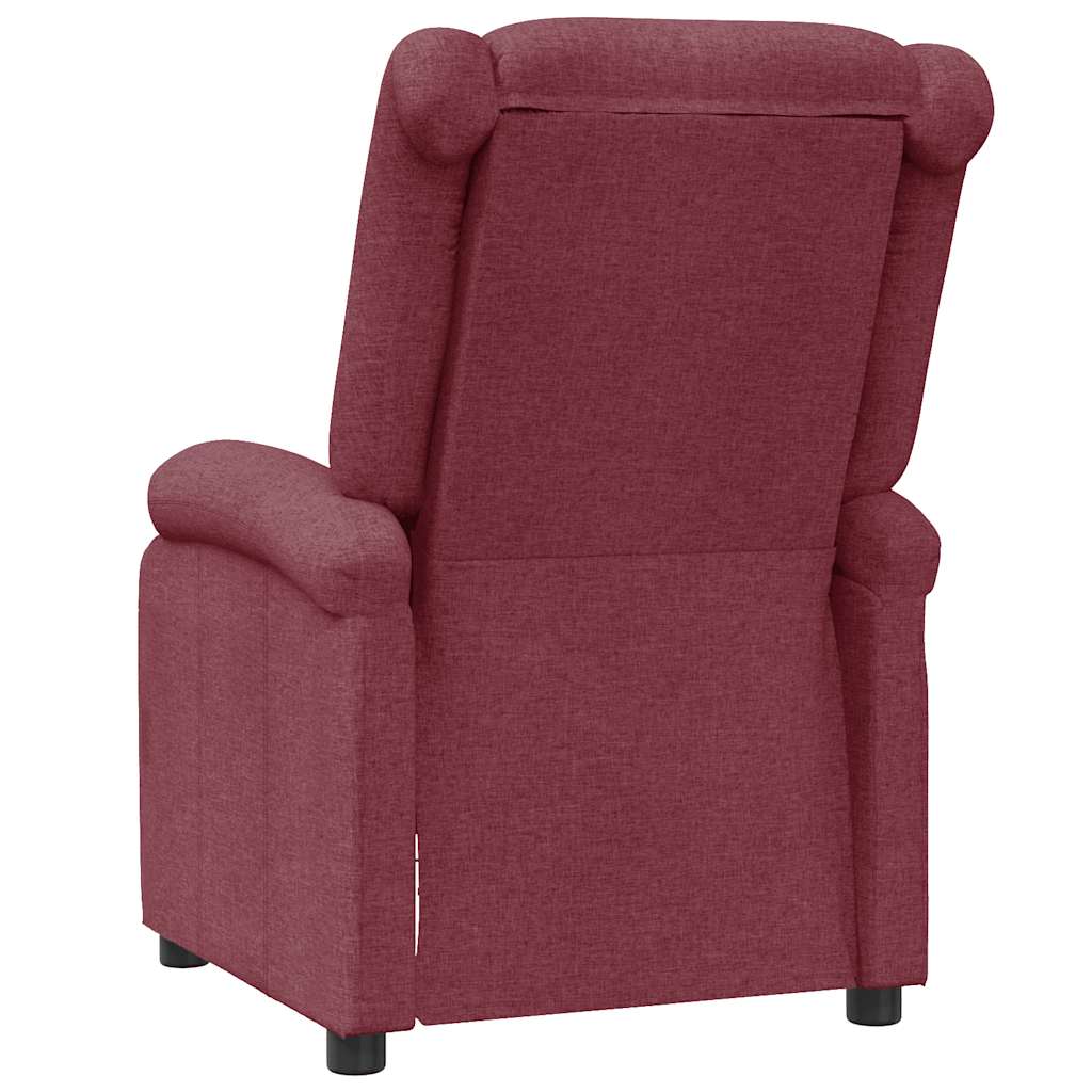 Fauteuil inclinable Rouge bordeaux Tissu - XIOS