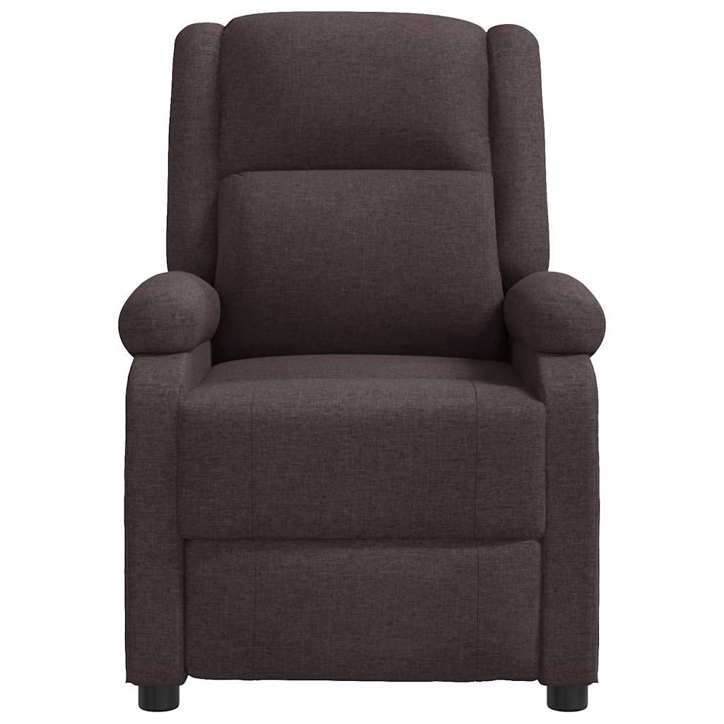 Fauteuil inclinable Marron foncé Tissu - XIOS