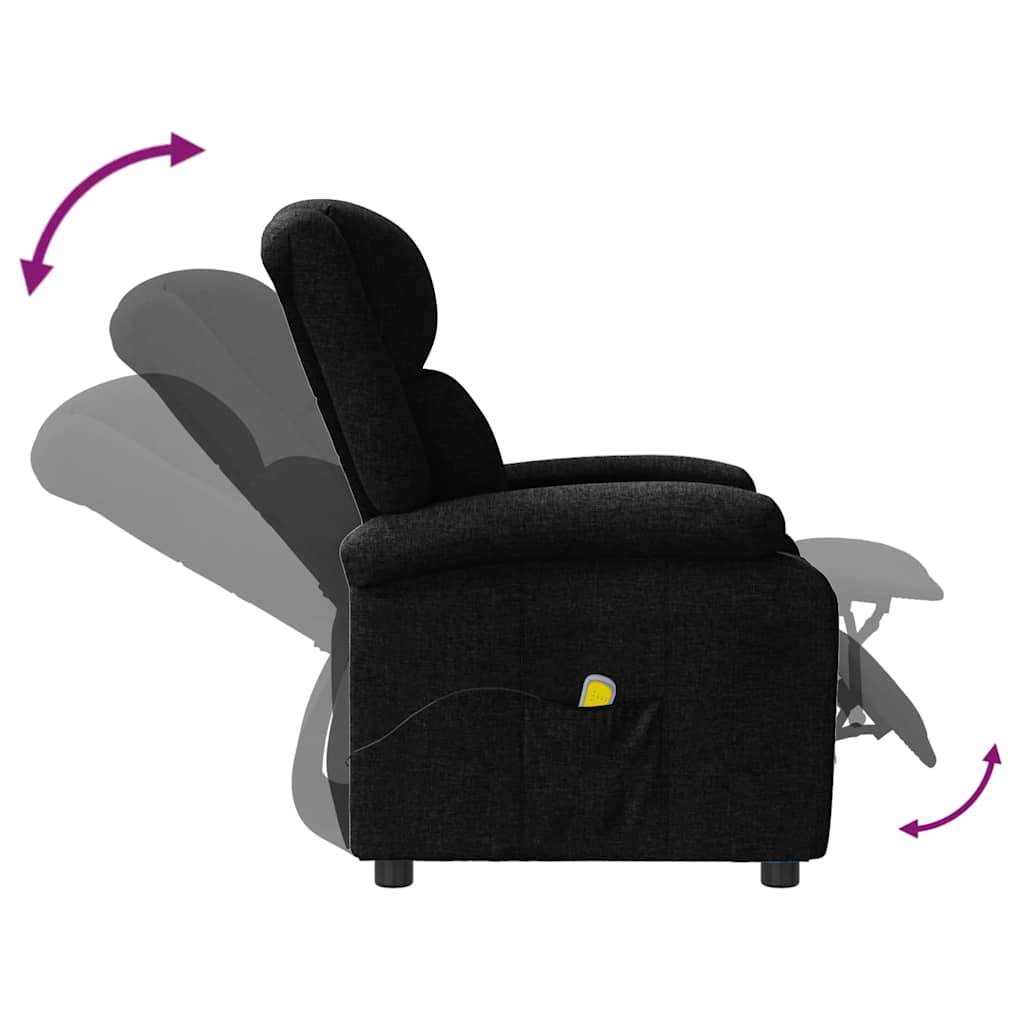Fauteuil de massage Noir Tissu - XIOS