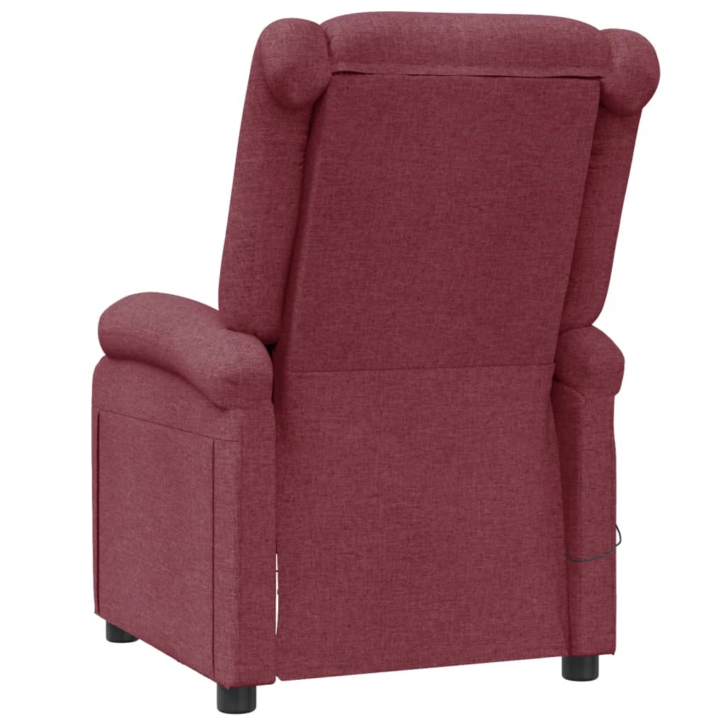 Fauteuil de massage Rouge bordeaux Tissu - XIOS