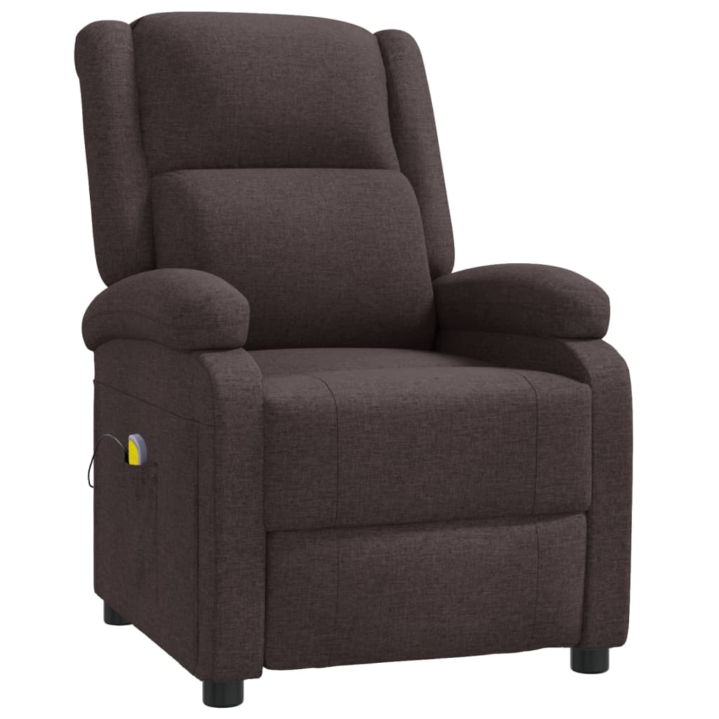 Fauteuil de massage Marron foncé Tissu - XIOS