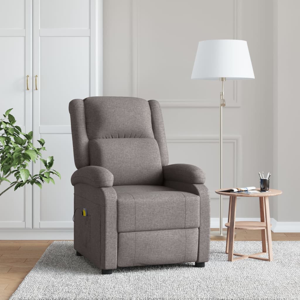Fauteuil de massage Taupe Tissu - XIOS