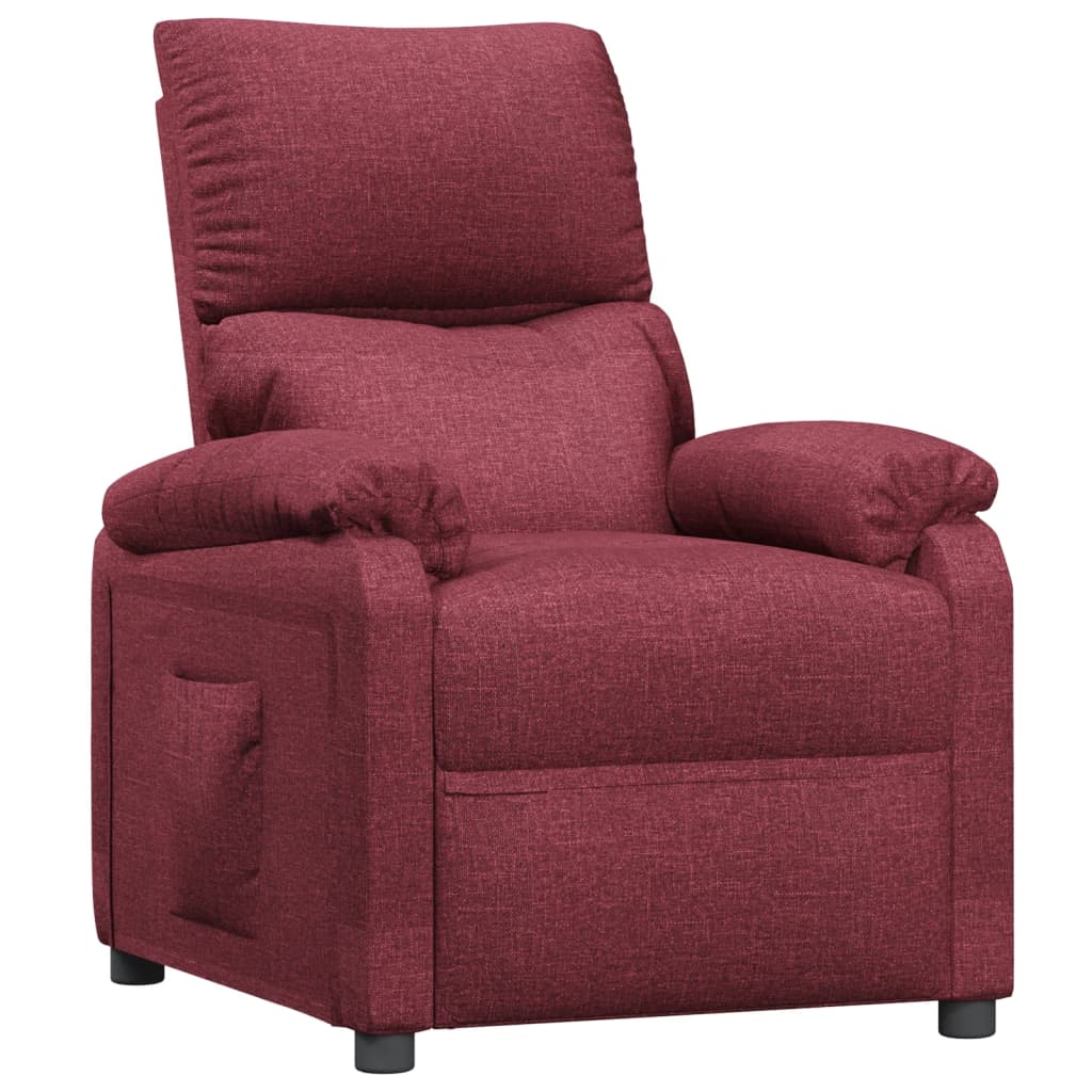 Fauteuil inclinable Rouge bordeaux Tissu - XIOS