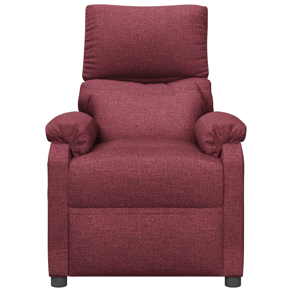 Fauteuil inclinable Rouge bordeaux Tissu - XIOS