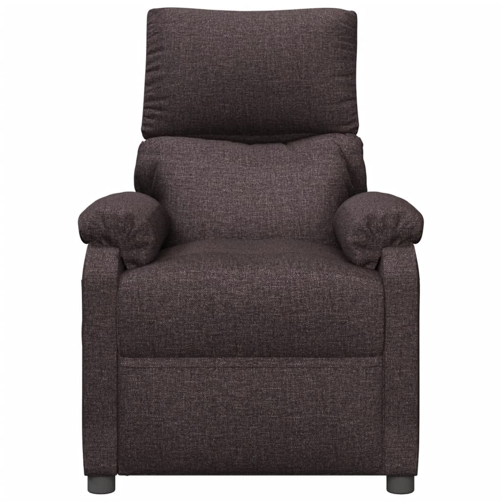 Fauteuil inclinable Marron foncé Tissu - XIOS