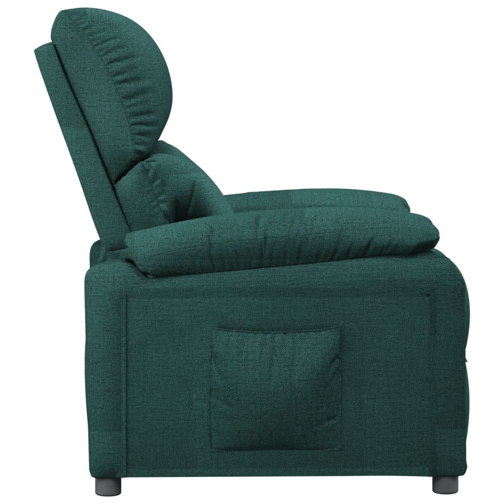 Fauteuil inclinable Vert foncé Tissu - XIOS