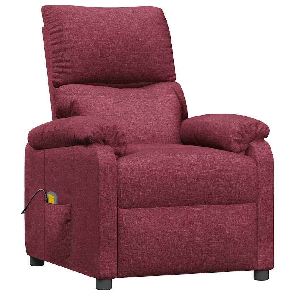 Fauteuil de massage Rouge bordeaux Tissu - XIOS