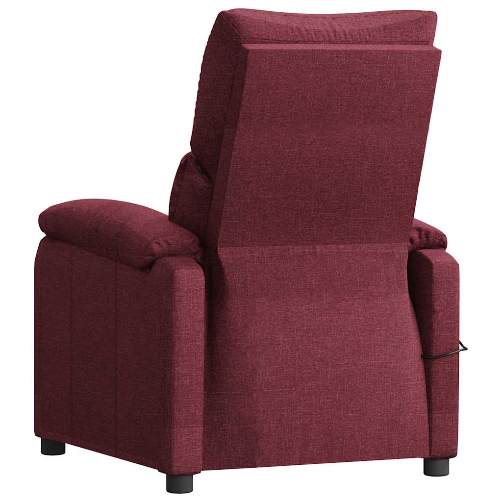 Fauteuil de massage Rouge bordeaux Tissu - XIOS