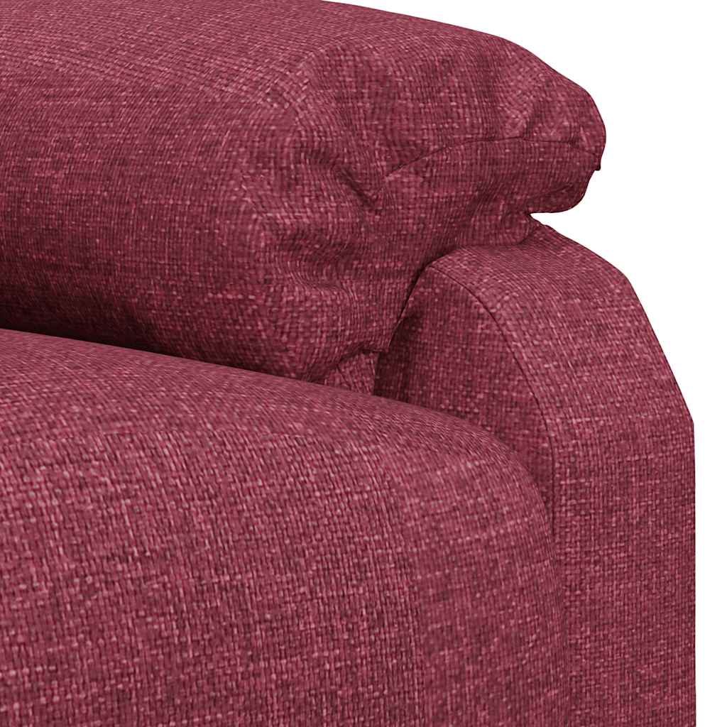 Fauteuil de massage Rouge bordeaux Tissu - XIOS