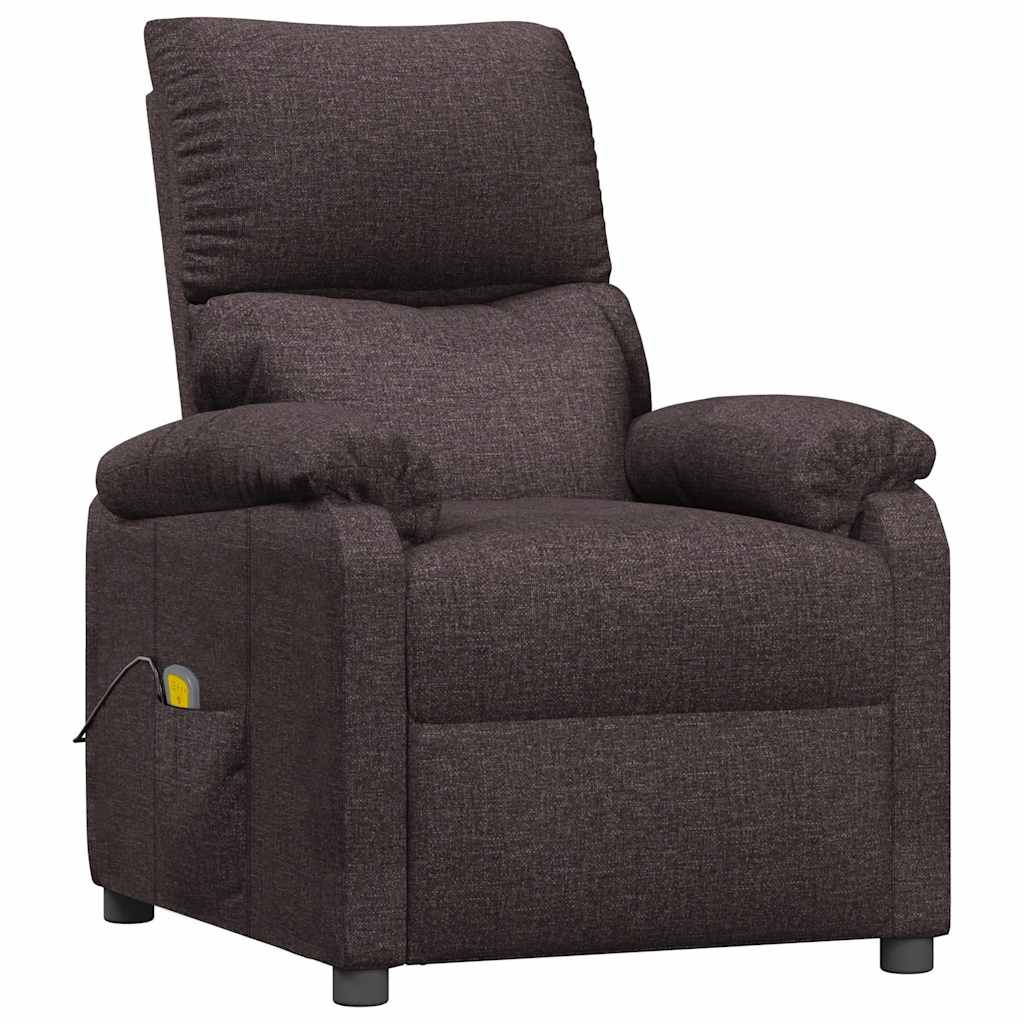 Fauteuil de massage Marron foncé Tissu - XIOS