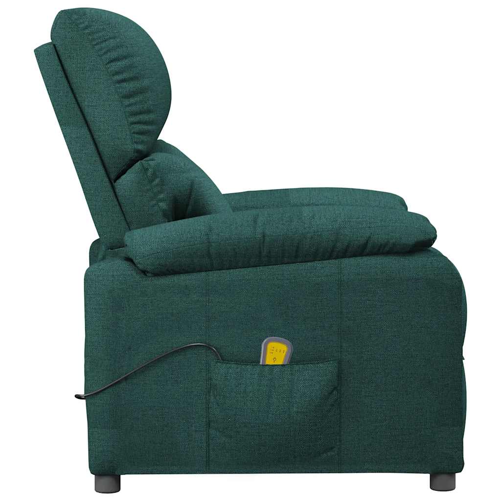 Fauteuil de massage Vert foncé Tissu - XIOS