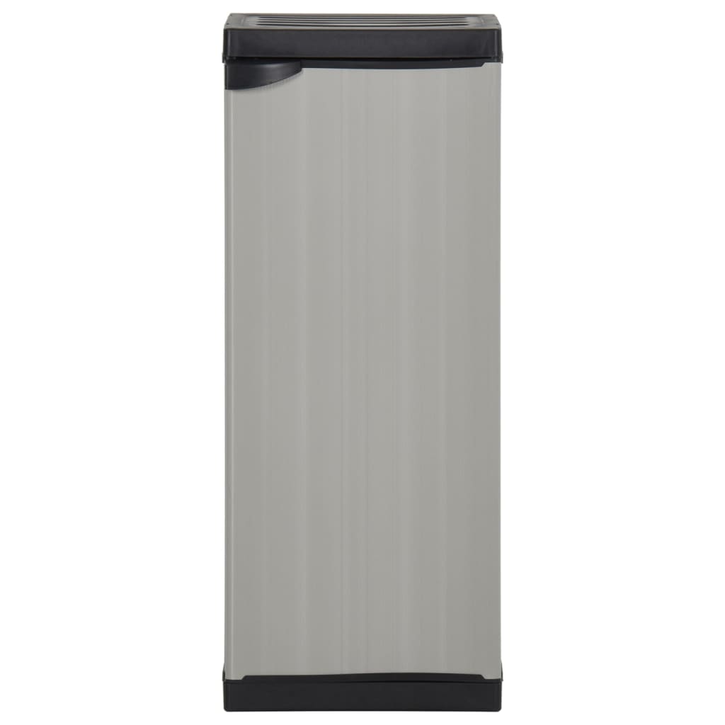 Armoire de rangement de jardin 1 étagère Gris/noir 35x40x85 cm - XIOS