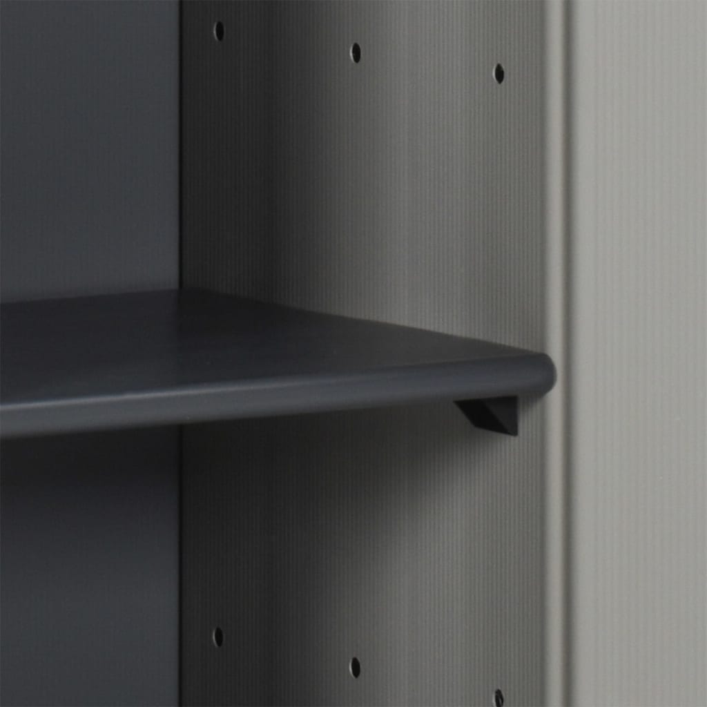Armoire de rangement de jardin 1 étagère Gris/noir 35x40x85 cm - XIOS