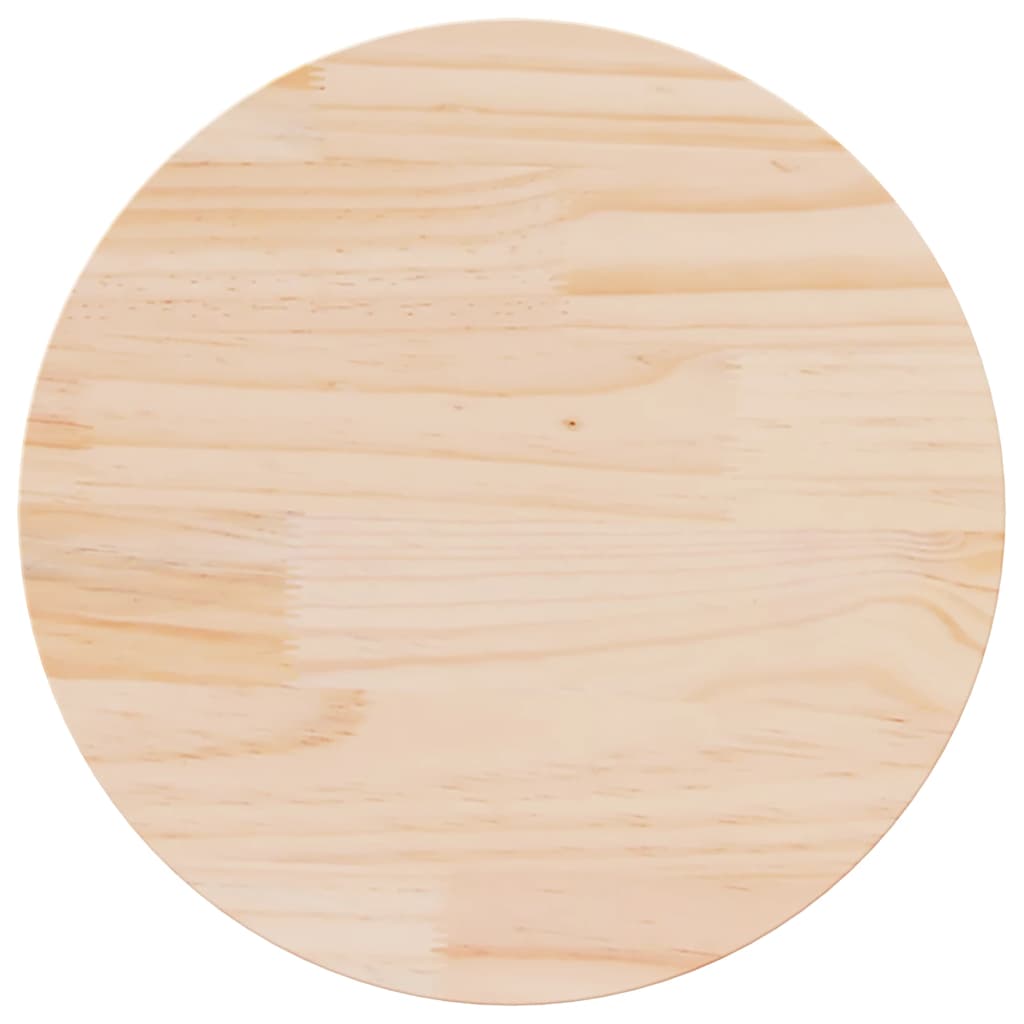 Dessus de table Ø70x2,5 cm Bois de pin massif - XIOS