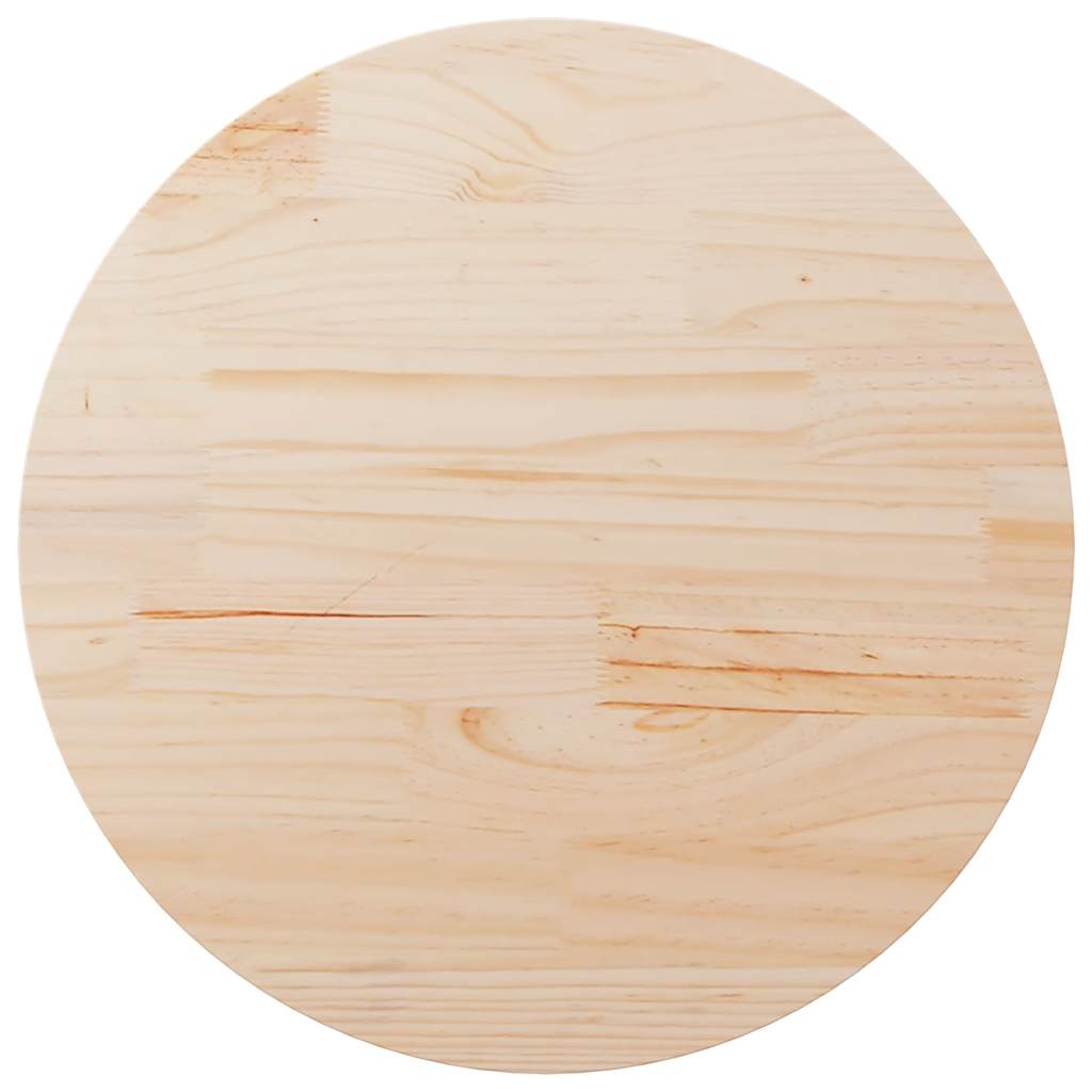 Dessus de table Ø80x2,5 cm Bois de pin massif - XIOS
