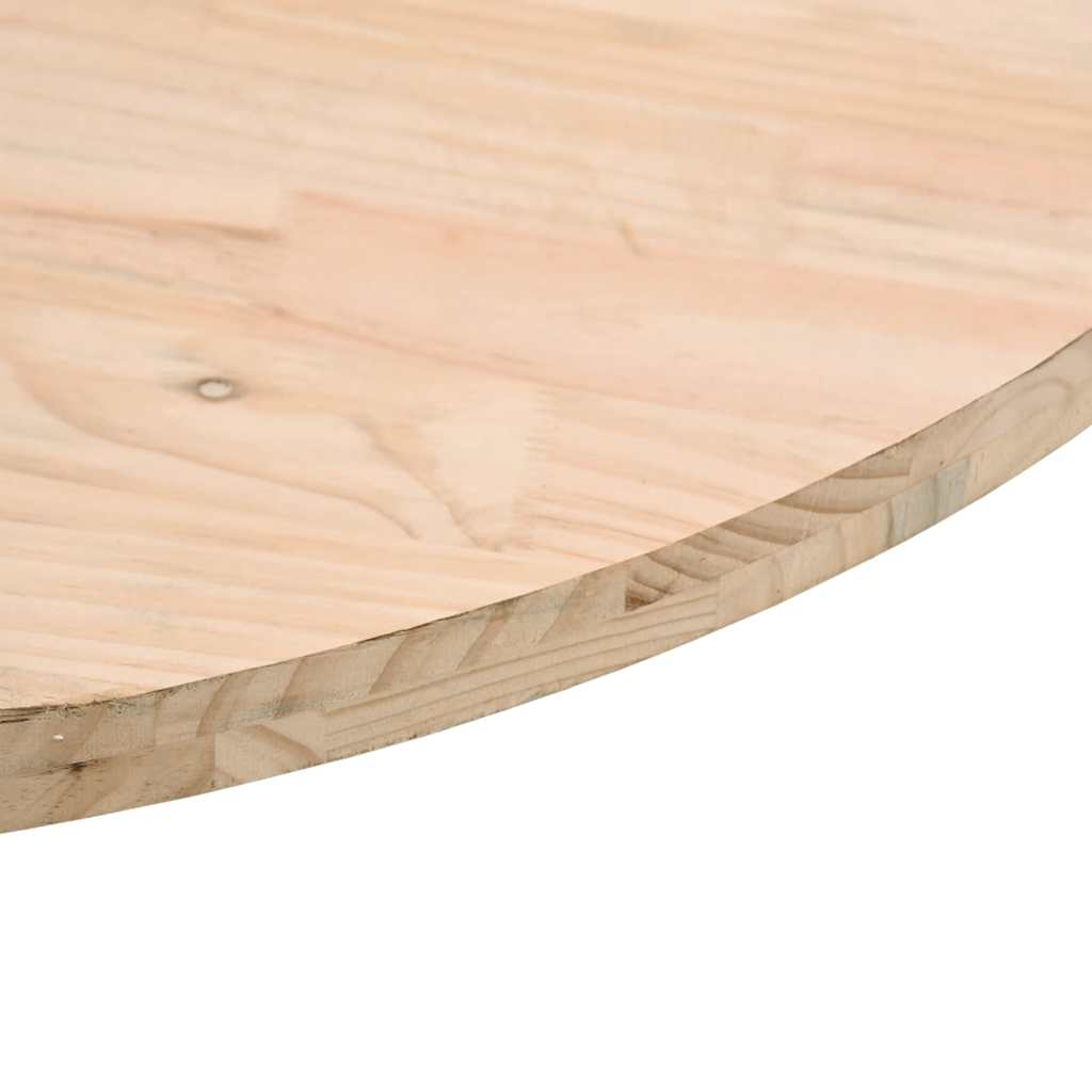 Dessus de table Ø80x2,5 cm Bois de pin massif - XIOS