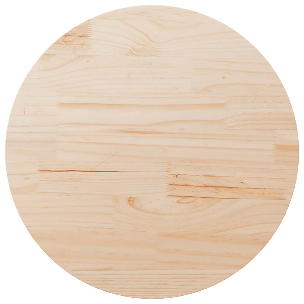 Dessus de table Ø90x2,5 cm Bois de pin massif - XIOS