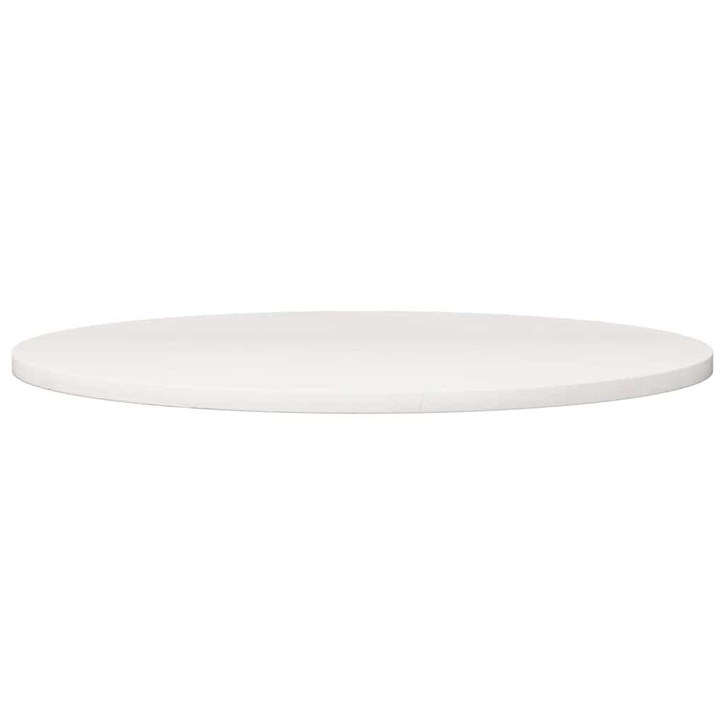 Dessus de table Blanc Ø90x2,5 cm Bois de pin massif - XIOS