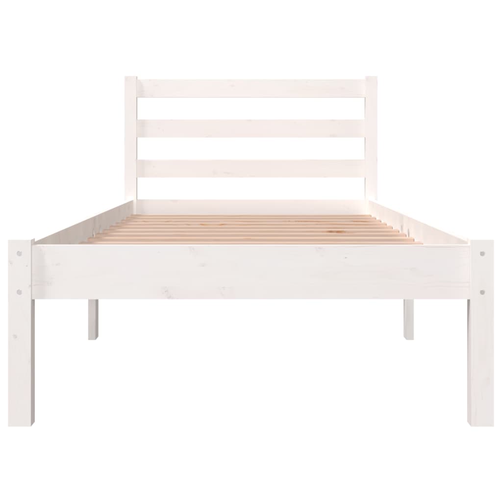 Cadre de lit sans matelas 75x190 cm blanc - XIOS