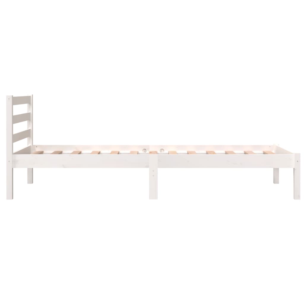 Cadre de lit sans matelas 75x190 cm blanc - XIOS