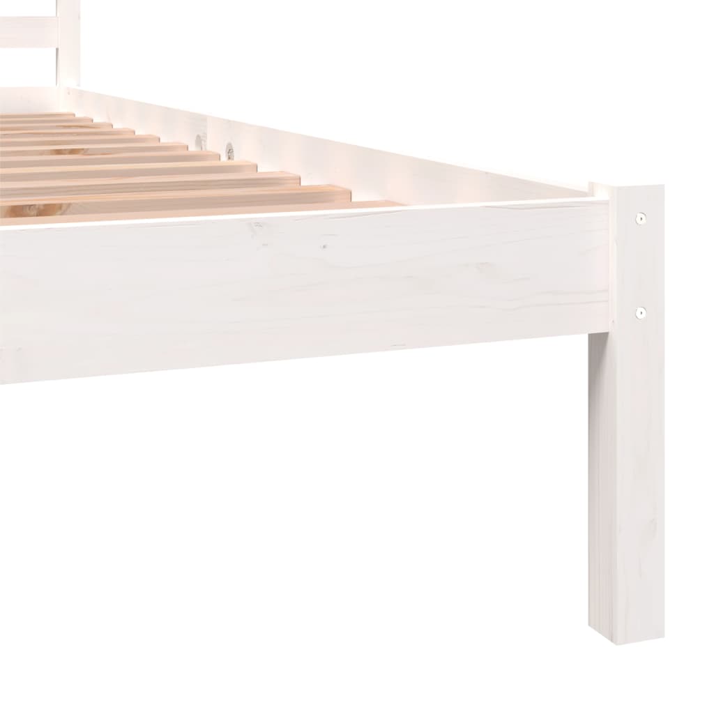 Cadre de lit sans matelas 75x190 cm blanc - XIOS
