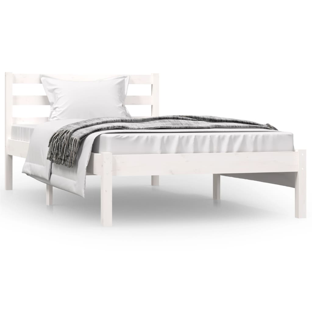 Cadre de lit sans matelas 90x190 cm blanc - XIOS