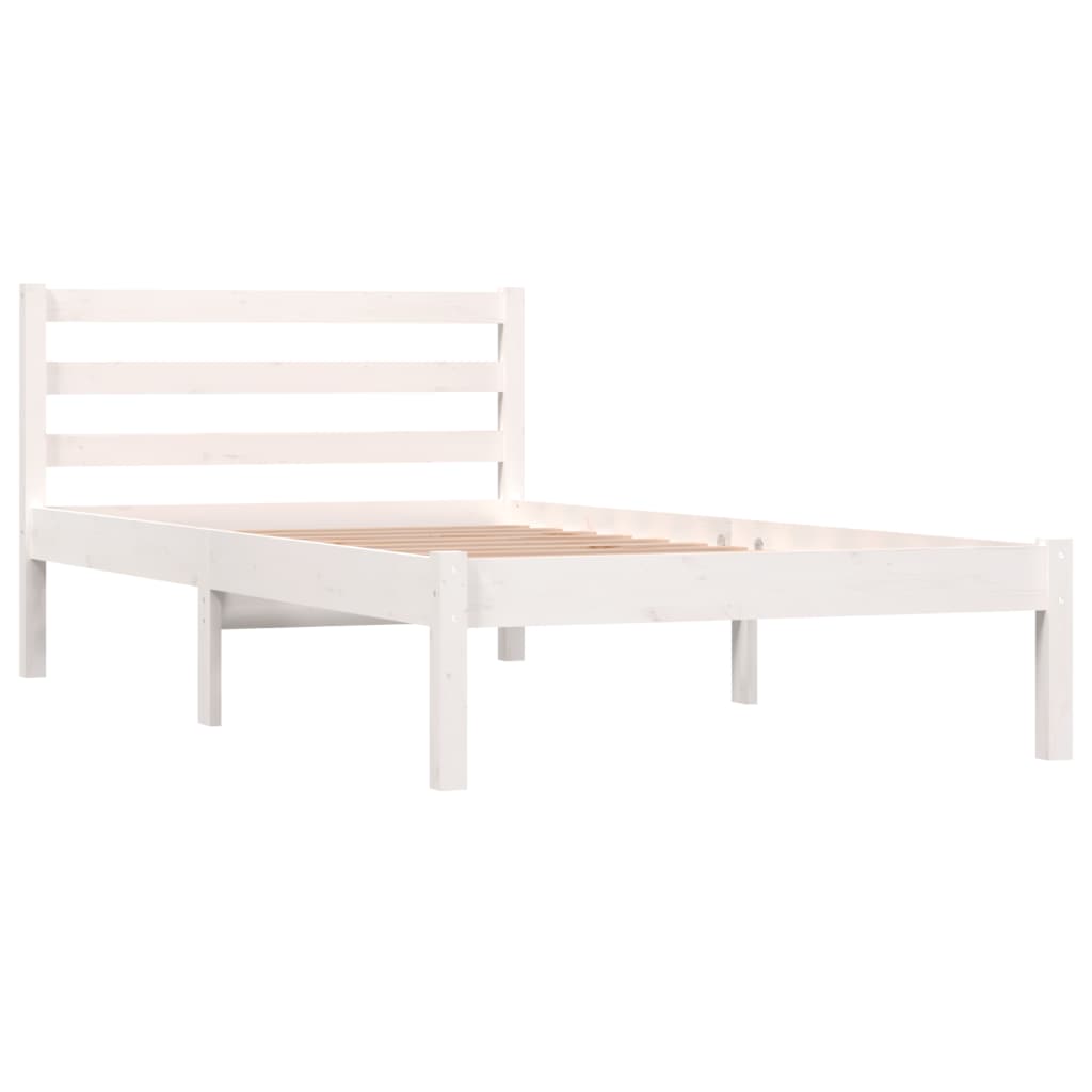 Cadre de lit sans matelas 90x190 cm blanc - XIOS
