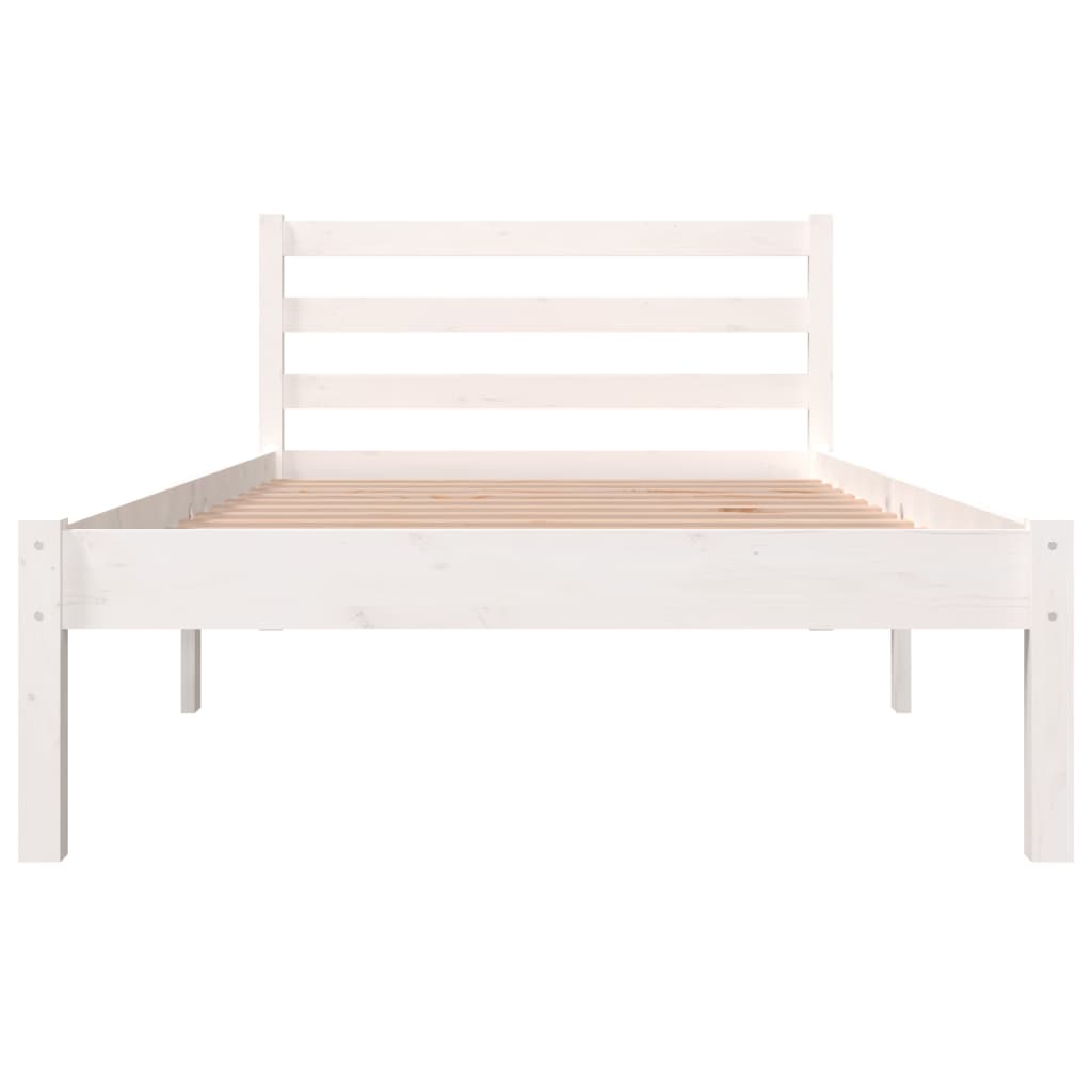 Cadre de lit sans matelas 90x190 cm blanc - XIOS