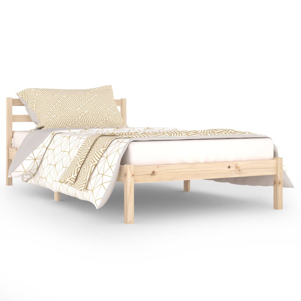 Cadre de lit sans matelas bois massif de pin 100x200 cm - XIOS
