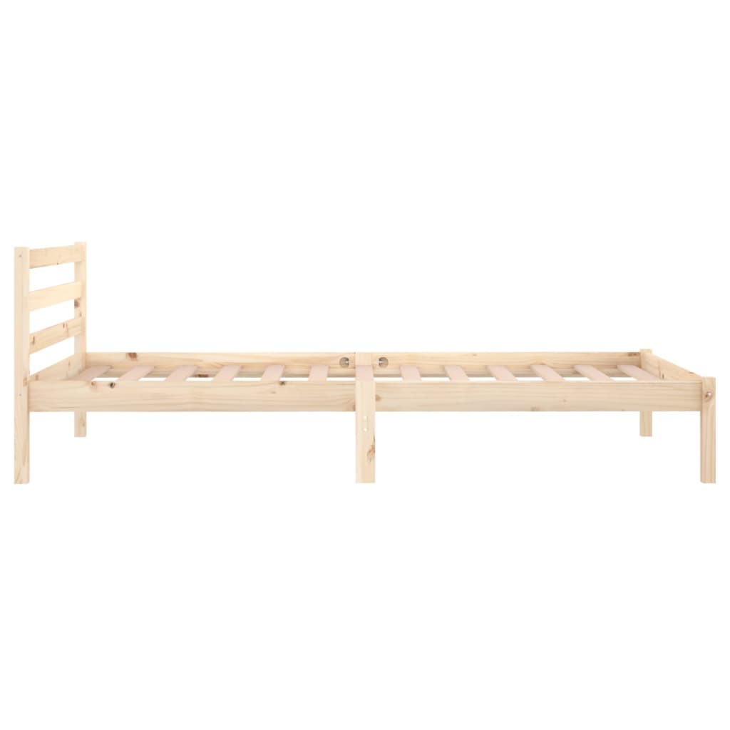 Cadre de lit sans matelas bois massif de pin 100x200 cm - XIOS