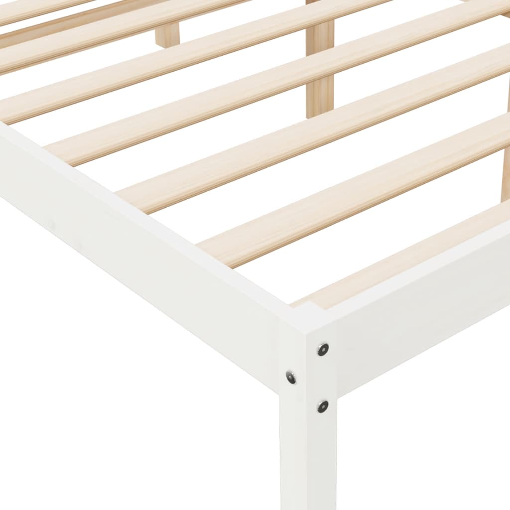 Lit pour personne âgée sans matelas 140x190 cm bois pin massif - XIOS
