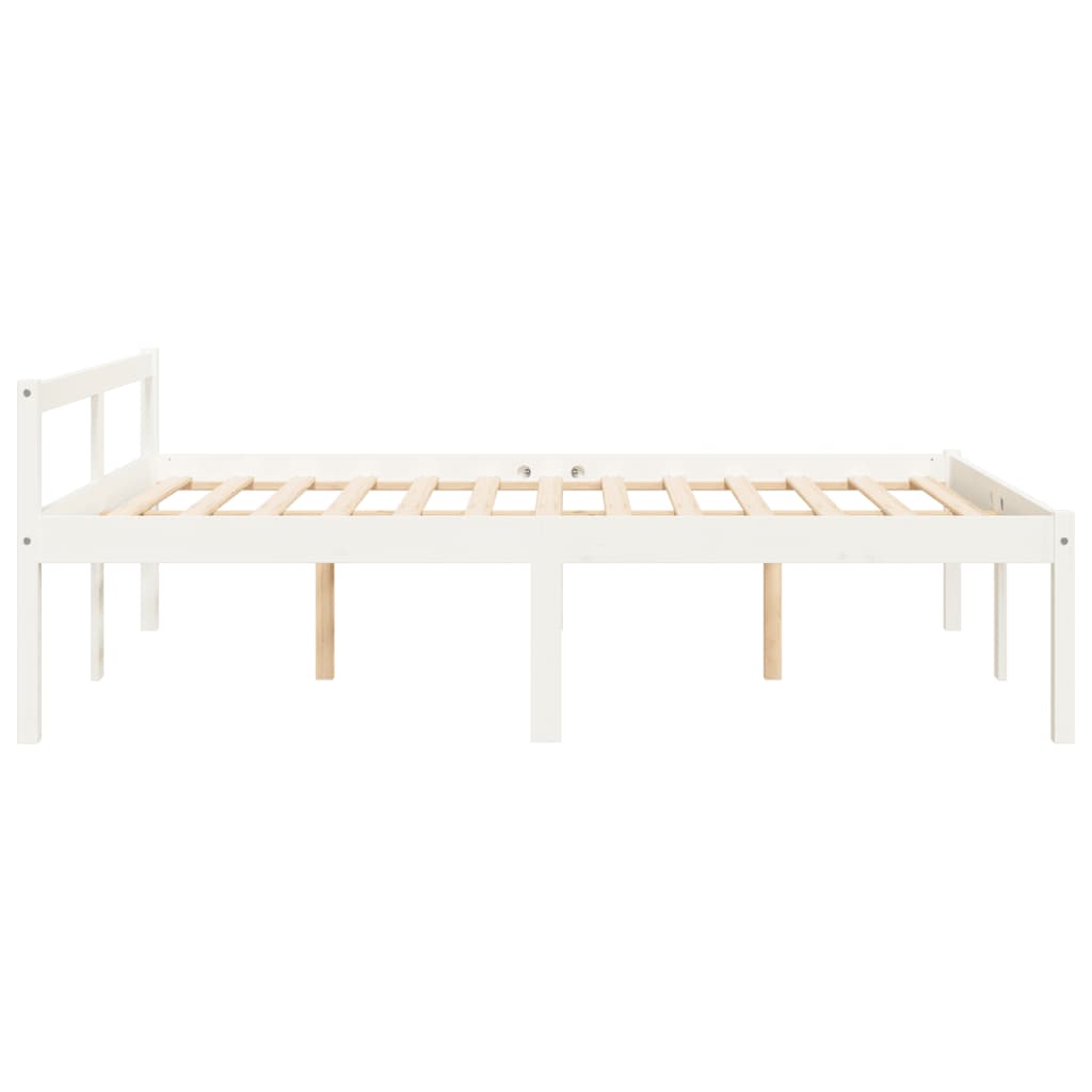 Lit pour personne âgée sans matelas 120x200 cm bois pin massif - XIOS