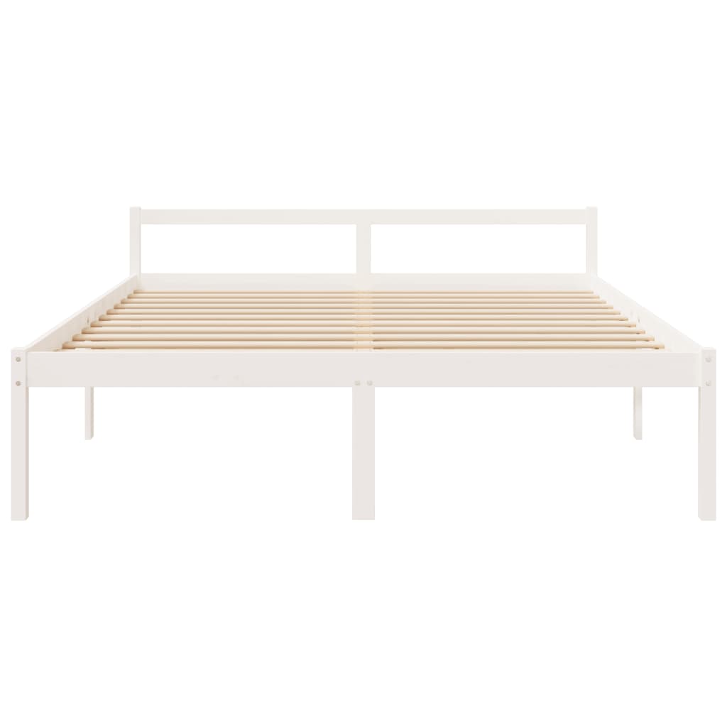 Lit pour personne âgée sans matelas 200x200 cm bois pin massif - XIOS