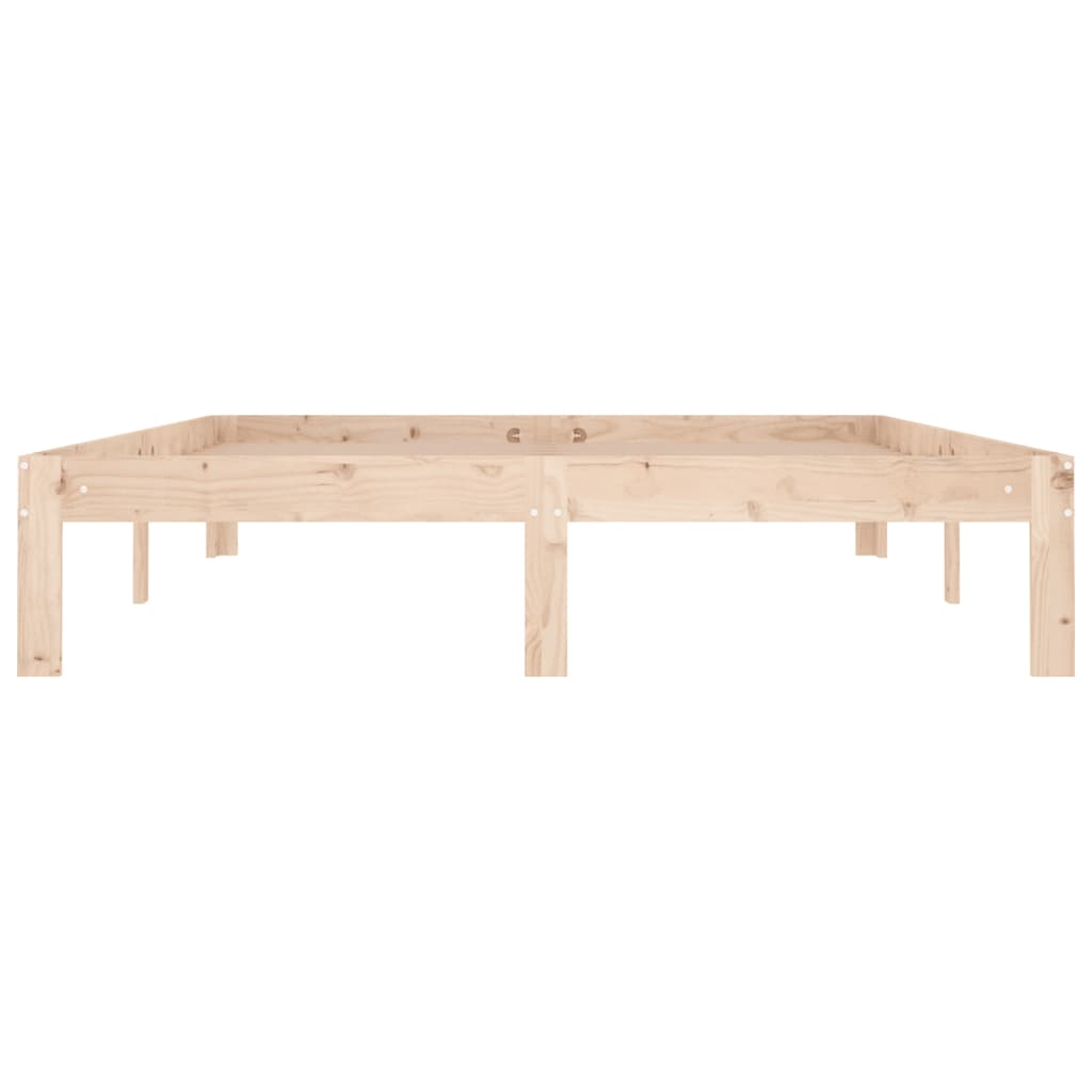 Cadre de lit sans matelas bois de pin massif 140x190 cm - XIOS