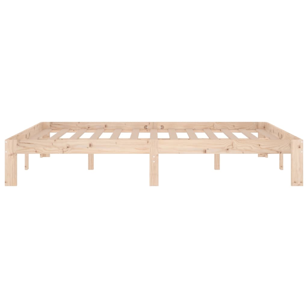 Cadre de lit sans matelas bois de pin massif 140x190 cm - XIOS