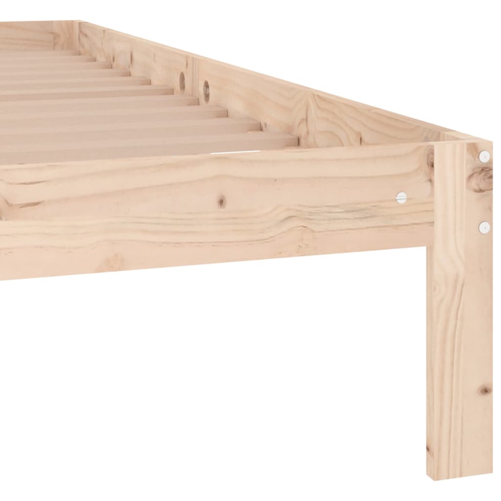 Cadre de lit sans matelas bois de pin massif 140x190 cm - XIOS